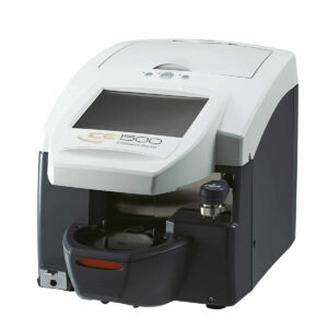 Nidek ICE-1500 Zentrier- und Blockgerät mit integriertem Hi-Curve Präzisions-Tracer und Touch-Display zur Brillenfertigung