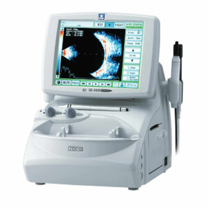 Nidek US-4000 Ultraschallgerät für ophthalmologische Diagnostik mit A-Scan, B-Scan, Pachymetrie und Touchscreen-Display